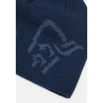 Шапка LOGO BEANIE UNISEX Norrøna, цвет Mottled Blue - фото 2