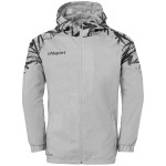 Куртка uhlsport Kapuzenjacke GOAL 25 EVO WOVEN HOOD JACKET, цвет dark grau melange - фото