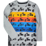 Футболка Appaman Chopper Style Graphic Long Sleeve Tee, цвет Heather Mist - фото 3