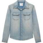 Рубашка Courrèges Denim 'Light Blue Wash', синий - фото