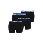 Боксеры HEAD Boxershorts Head Basic Boxer 4P, цвет 008 - Black / Blue - фото