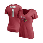 Женская футболка с v-образным вырезом и именем и номером игрока Kyler Murray Cardinal Arizona Cardinals Fanatics - фото