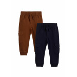 Брюки карго JOGGERS 2 PACK REGULAR FIT JoJo Maman Bébé, коричневый - фото