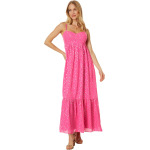 Платье Lilly Pulitzer Hiedi Maxi Dress, цвет Aura Pink Viscose Metallic Clip Dobby - фото