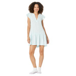 Платье MONROW, Pinstripe Gauze Easy Ruffle Dress - фото 4