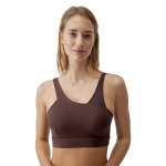 Спортивный топ Born Living Yoga Jin Medium-High Support, коричневый - фото