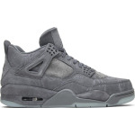 Кроссовки KAWS x Air Jordan 4 Retro Cool Grey, серый - фото