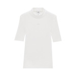 Свитер Courrèges Short-Sleeve Rib Knit Sweater 'Heritage White', белый - фото