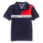 Рубашка-поло с короткими рукавами Tommy Hilfiger Big Boys 8-20 Nasir, синий - фото