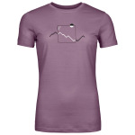 Рубашка из мериноса Ortovox 150 Cool Peak Focus T-Shirt, цвет Wild Berry - фото