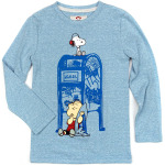 Футболка Appaman Appaman X Peanuts In The City Graphic Tee, цвет Light Blue Heather - фото 2