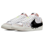 Кроссовки Nike Blazer Skateboarding Shoes Men Low-top Black/white, белый - фото 3