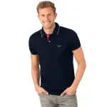 Рубашка-поло Trigema "TRIGEMA Slim Fit Polo Shirt", цвет морской волны - фото