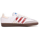 Кроссовки adidas originals SAMBA OG Skateboarding Shoes Unisex Low-top Red-white Powder, белый - фото 2