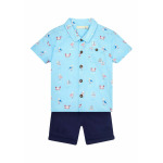 Шорты 2-PIECE TRICERATOPS SET  REGULAR FIT JoJo Maman Bébé, синий - фото 6