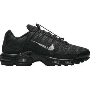 Кроссовки Nike Air Max Plus Utility 'Black Metallic Silver', черный