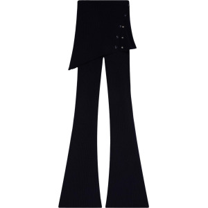 Брюки Courrèges Over-Skirt Rib Knit Pants 'Black', черный