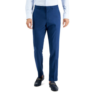 Мужские классические брюки slim fit non-iron performance stretch из меланжевой ткани Perry Ellis Portfolio, мульти