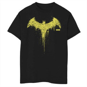 Футболка с графическим логотипом DC Fandome Batman Paint Splatter Drip для мальчиков 8–20 лет DC Comics