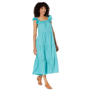 Платье MOON RIVER, Square Neck Tiered Dress