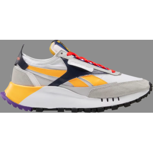 Кроссовки wmns classic leather legacy 'snowy grey violet' Reebok, серый