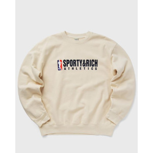 Толстовка Sporty & Rich Team Logo Crewneck, кремовый