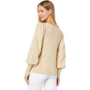 Свитер Lilly Pulitzer Kippa Sweater, цвет Heathered Sand Bar Metallic