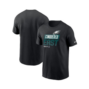 Мужская черная футболка Philadelphia Eagles 2022 NFC East Division Champions Locker Room Trophy Collection Nike, черный