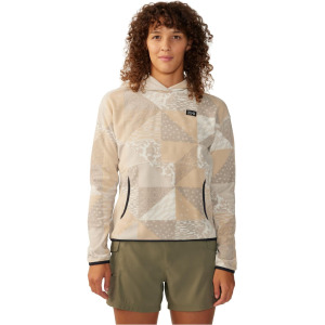 Худи Mountain Hardwear Novelty Microchill Hoodie, цвет Oyster Shell Quilt Print