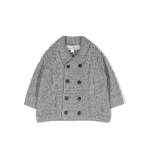 Tartine Et Chocolat double-breasted wool cardigan, серый