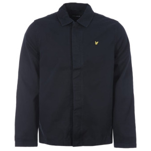 Потертая куртка-рубашка Drill Marines Lyle & Scott, синий