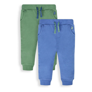 Спортивные штаны JOGGERS 2-PACK JoJo Maman Bébé, цвет khaki green denim blue