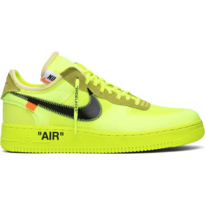 Кроссовки Nike Off-White x Air Force 1 Low 'Volt', желтый