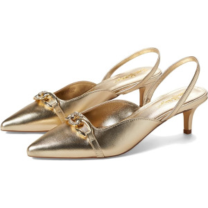 Туфли Lilly Pulitzer Jules Kitten Heel Slingback, цвет Gold Metallic