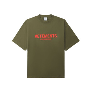 VETEMENTS футболка с логотипом, зеленый