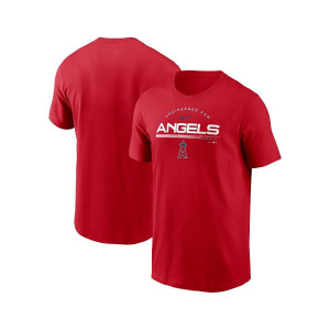 Мужская красная футболка Los Angeles Angels Team Engineered Performance Performance Nike, красный