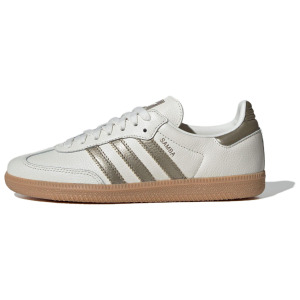 Кроссовки Adidas Samba OG Wonder Gold Metallic Women's, белый/серый