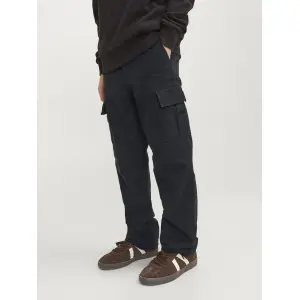 Детские брюки-карго Jack & Jones "JPSTKANE JJBARKLEY CARGO PANT NOOS JNR" Jack & Jones Junior, черный