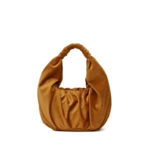 JW Anderson бархатная сумка на плечо Ruffle Shopper, желтый