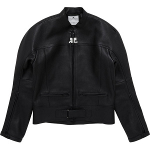 Куртка Courrèges Scuba Leather Bomber 'Black', черный