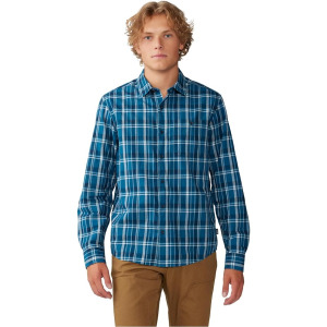 Рубашка Mountain Hardwear Big Cottonwood Canyon Long Sleeve, цвет Dark Caspian Trailhead Plaid