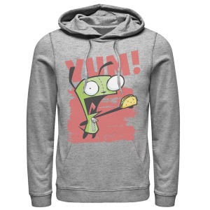 Мужская Invader Zim Gir Screaming Yum! Толстовка с портретным рисунком Taco Nickelodeon